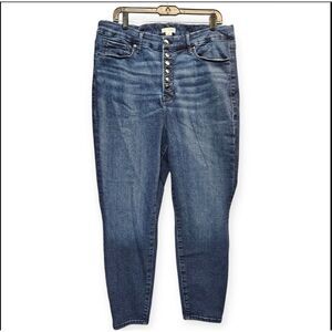 Good American Women's Skinny Jeans - Dark Blue